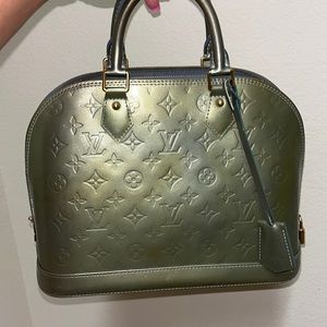Used Baby Blue Alma Bag - Discolored